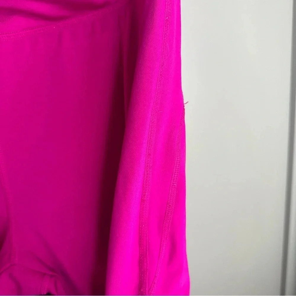 Free People FP Movement Hot Pink Fuscia Scrunch Ankle Leggings Size M - Picture 3 of 5